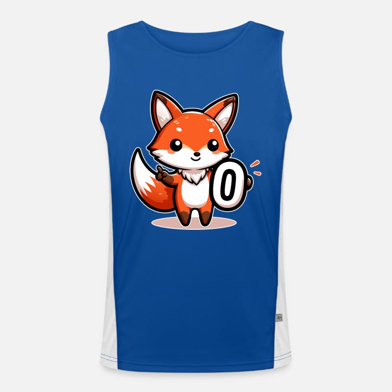 Adorable Zero Fox Left Men's Functional Contrast Tank Top 