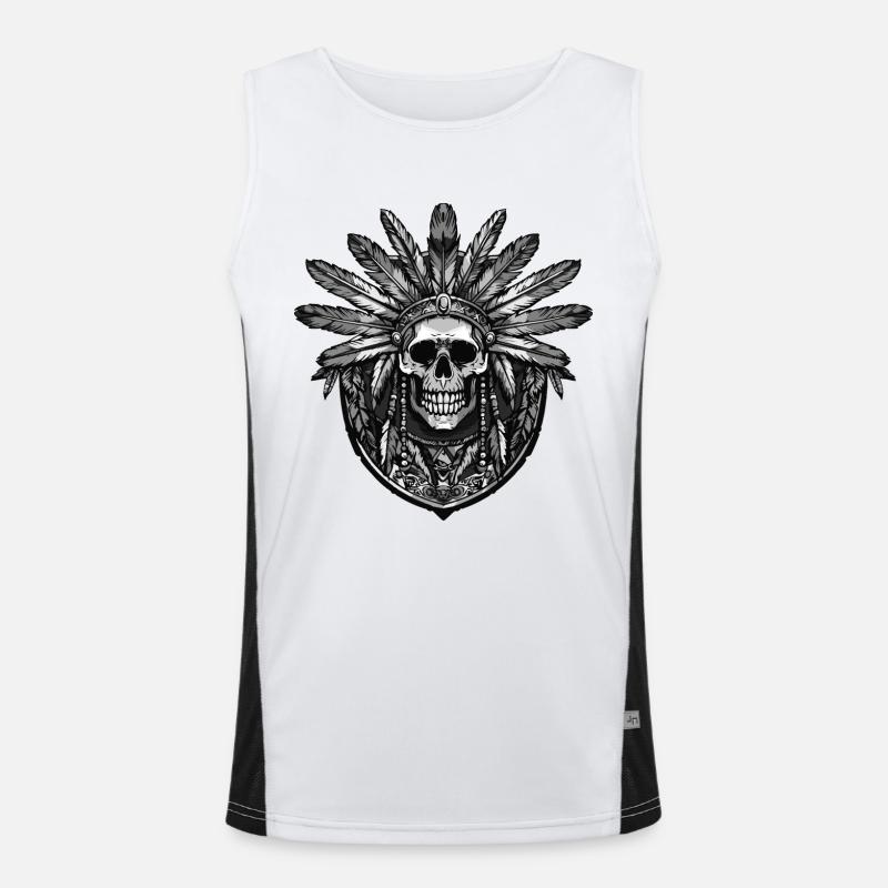 Écusson du chef Skull Débardeur respirant contrasté Homme 