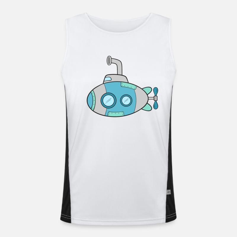 U-Boot Funktionelles Kontrast-Tank Top für Männer 