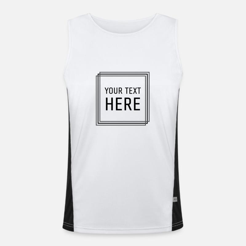 "Your text could be here" Men's Functional Contrast Tank Top 