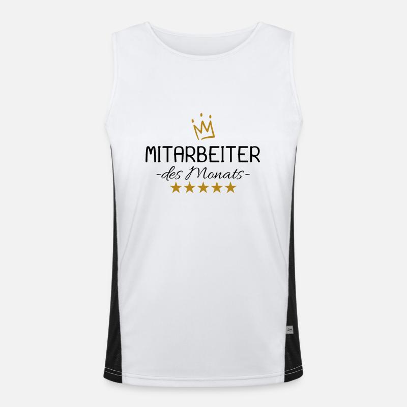 Mitarbeiter des Monats Funktionelles Kontrast-Tank Top für Männer 