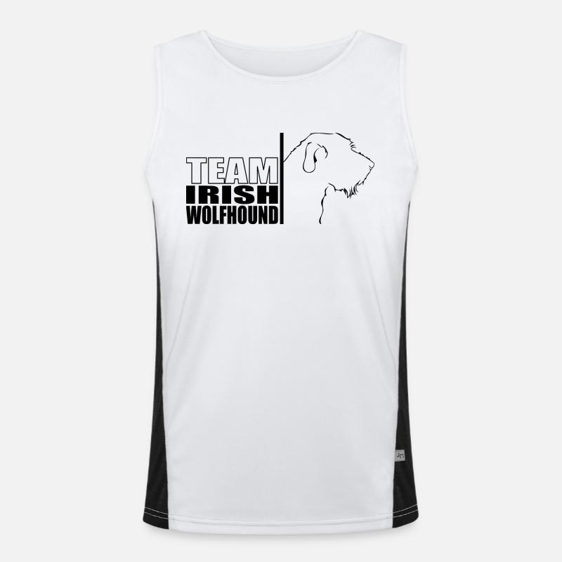 TEAM Irish Wolfhound Chien Chien Wilsigns Débardeur respirant contrasté Homme 