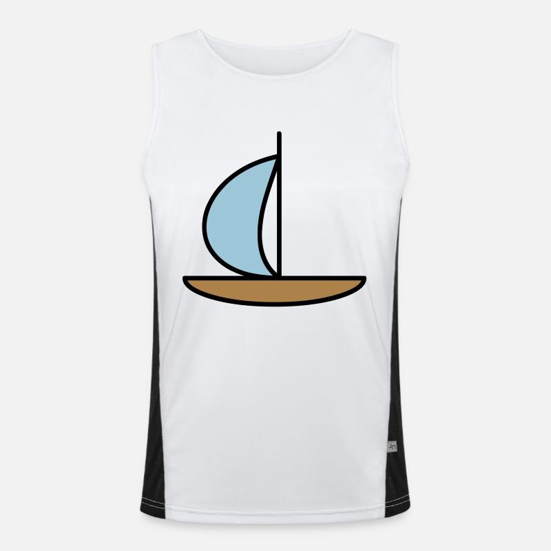 Segelboot Funktionelles Kontrast-Tank Top für Männer 