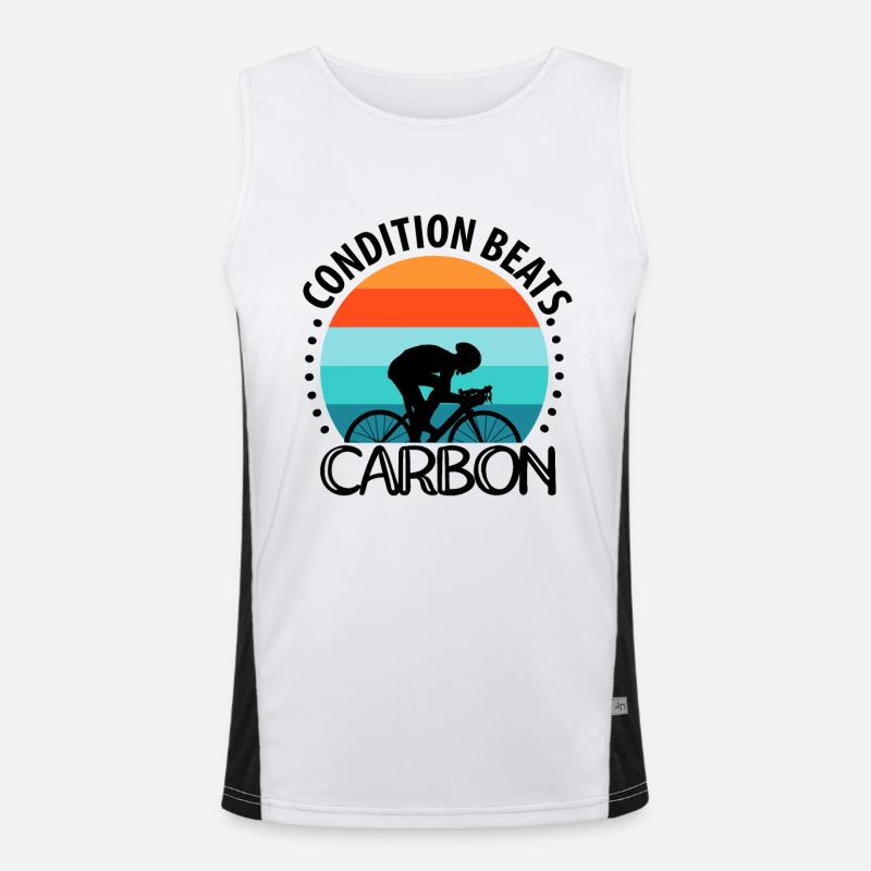 Condition beats carbon Men's Functional Contrast Tank Top 