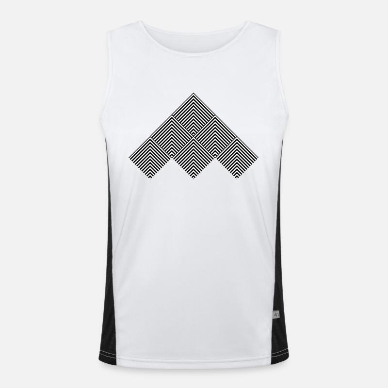 Conception de motif cool Débardeur respirant contrasté Homme 