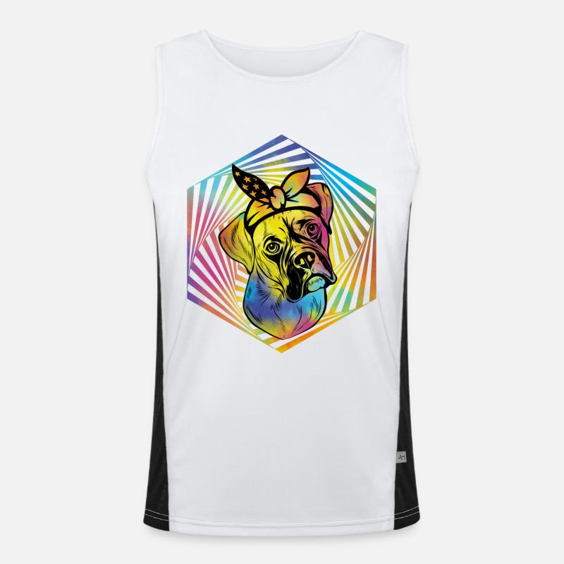 Boxer Funktionelles Kontrast-Tank Top für Männer 