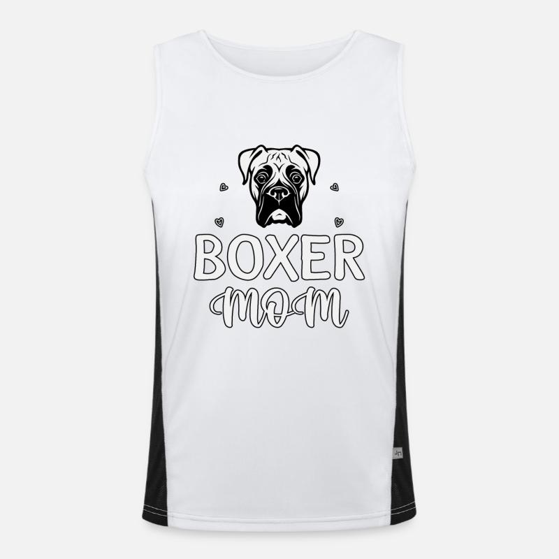 Boxer Mom Funktionelles Kontrast-Tank Top für Männer 