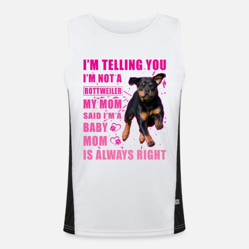 Dicton Rottweiler Débardeur respirant contrasté Homme 