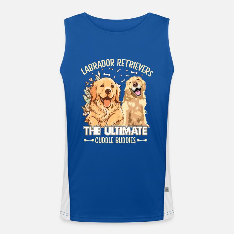 Labrador Retrievers the ultimate cuddle buddies Funktionelles Kontrast-Tank Top für Männer 
