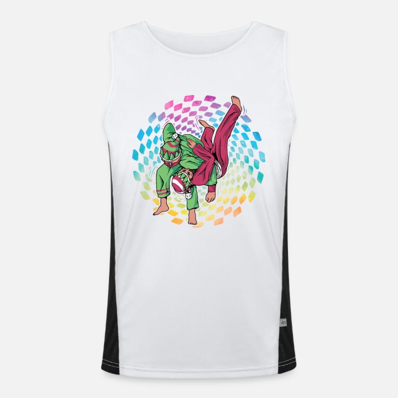 Brazilian Jiu-Jitsu Funktionelles Kontrast-Tank Top für Männer 