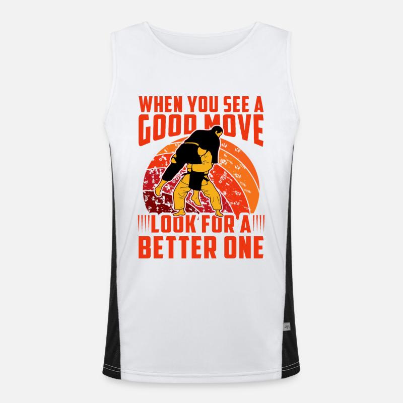 When you see a good move look for a better one Funktionelles Kontrast-Tank Top für Männer 