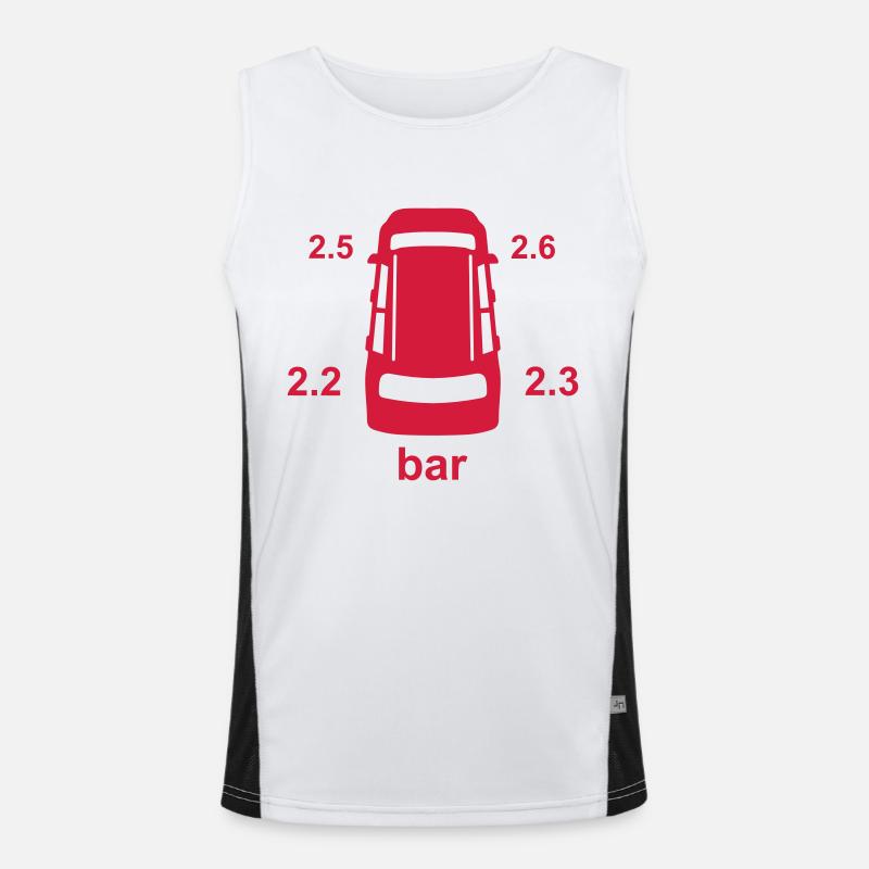 Indicateur_pression_pneus_tpms34 Débardeur respirant contrasté Homme 