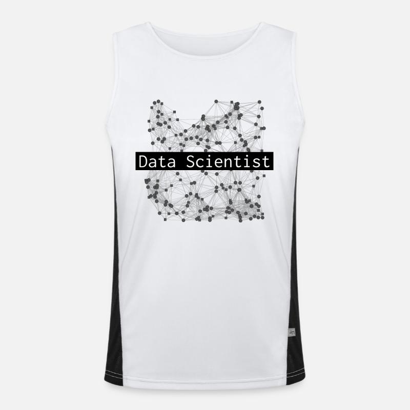 Data Scientist Funktionelles Kontrast-Tank Top für Männer 