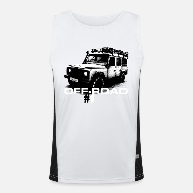 LR off-road #1 - Autonaut.com Men's Functional Contrast Tank Top 