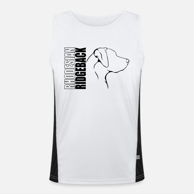 RHODESIAN RIDGEBACK Profil Chiens Wilsigns Débardeur respirant contrasté Homme 
