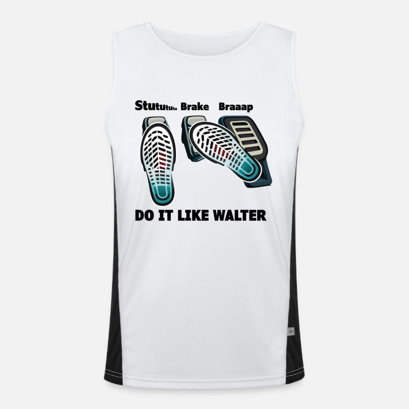 3 Pedals, 1 Love Funktionelles Kontrast-Tank Top für Männer 