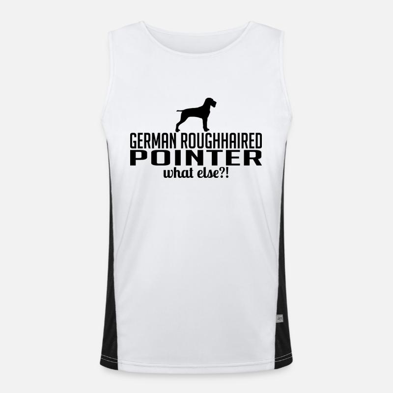 GERMAN ROUGHHAIRED POINTER what else Hund Wilsigns Funktionelles Kontrast-Tank Top für Männer 