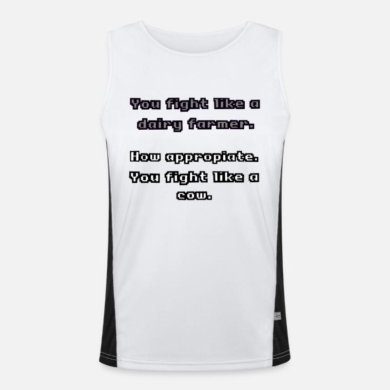 Dairy Farmer 4 Funktionelles Kontrast-Tank Top für Männer 