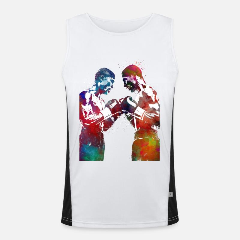 Boxsport Kunst #boxing Funktionelles Kontrast-Tank Top für Männer 