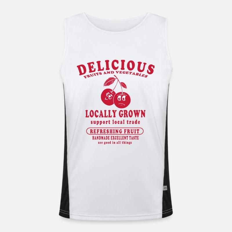 Local fruit, excellent taste, handmade Men's Functional Contrast Tank Top 