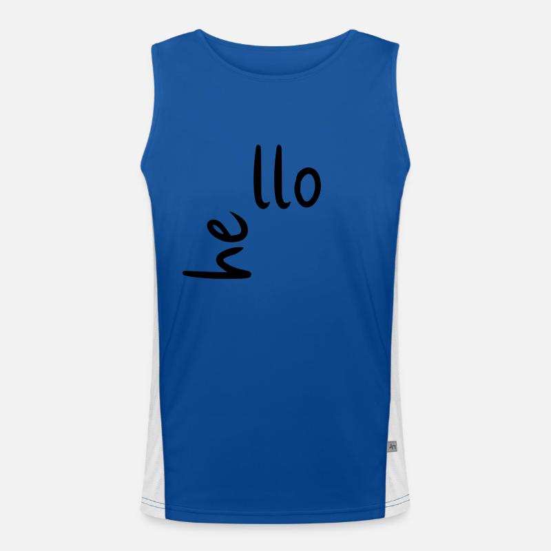« He llo » Hello Chemises et accessoires | Minimaliste Débardeur respirant contrasté Homme 