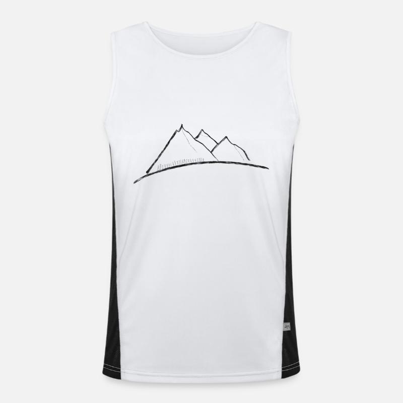 Mountain Range Men's Functional Contrast Tank Top 