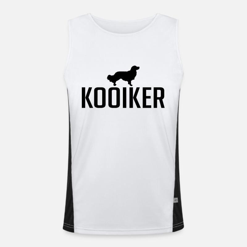 Kooiker Hunderasse Kooikerhondje Hunde Wilsigns Funktionelles Kontrast-Tank Top für Männer 