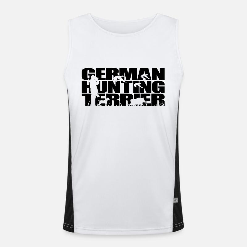 GERMAN HUNTING TERRIER Chiens de chasse Hunter Wilsigns Débardeur respirant contrasté Homme 