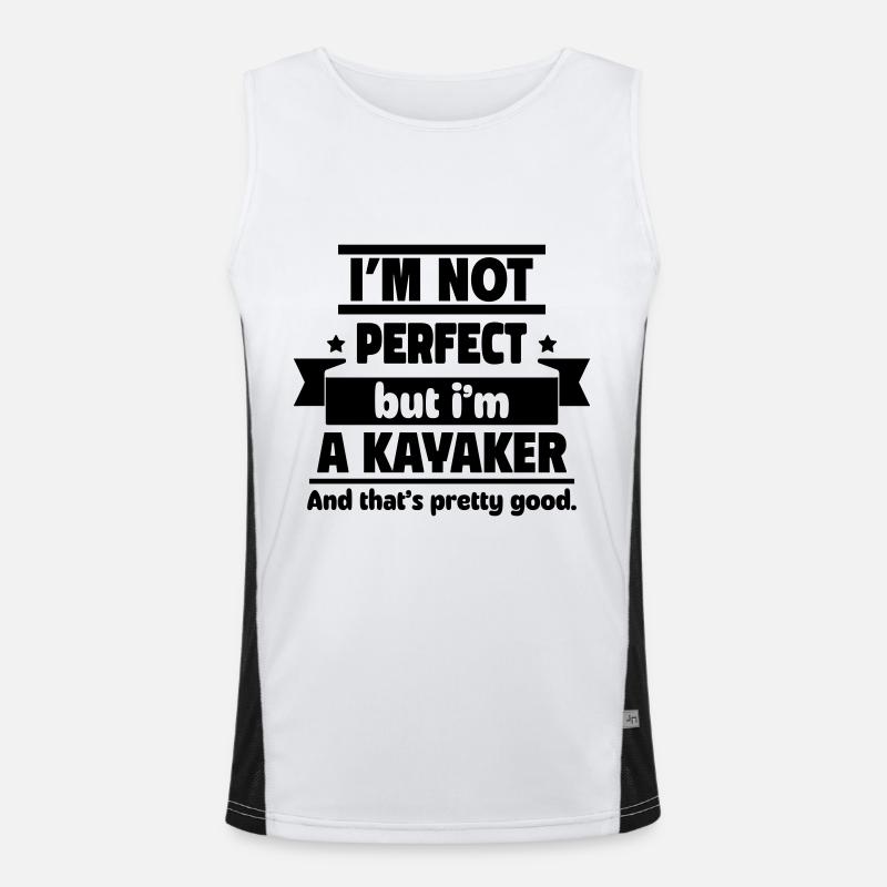 Pas parfait, mais un canoéiste, ça suffit Débardeur respirant contrasté Homme 