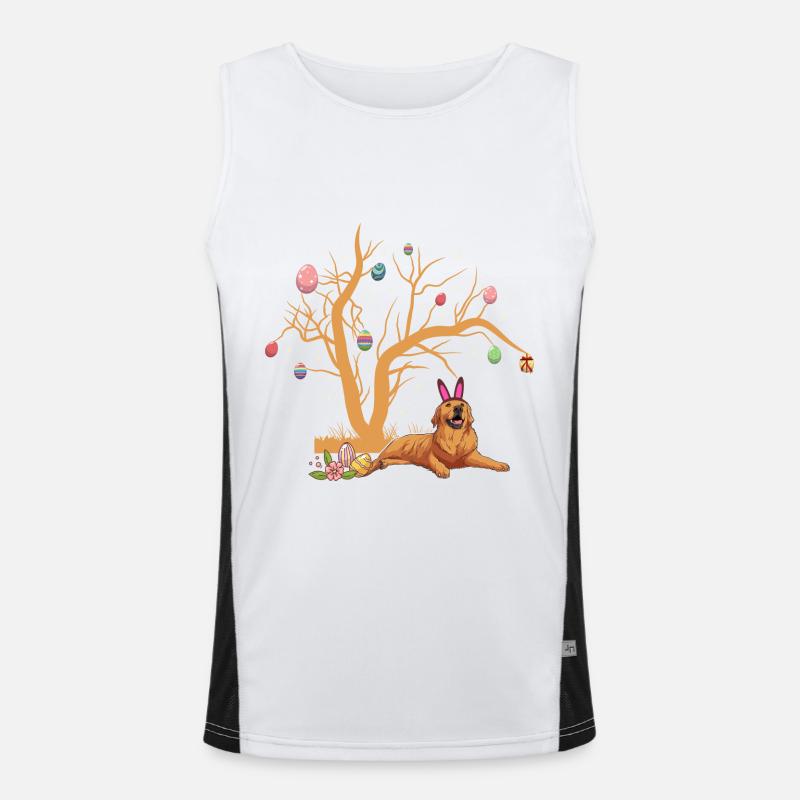 Labrador Funktionelles Kontrast-Tank Top für Männer 