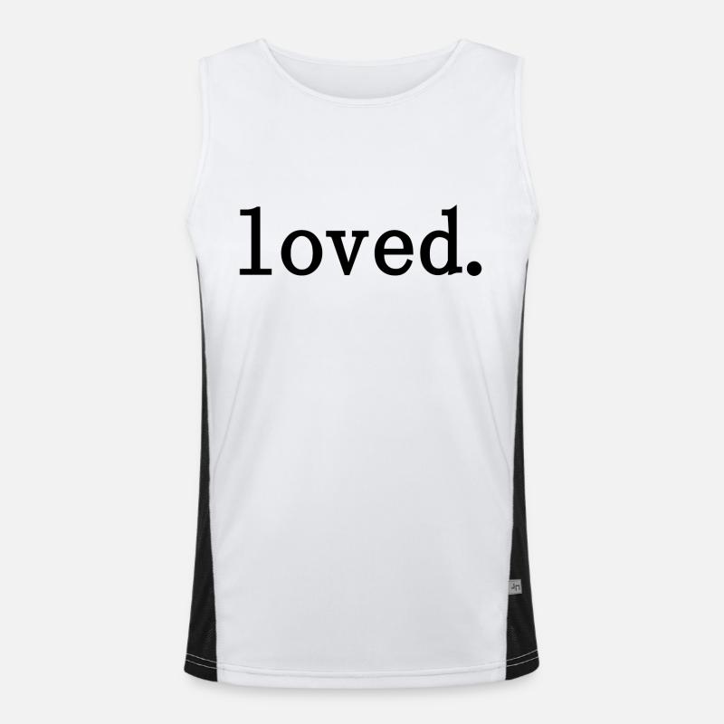 loved. Funktionelles Kontrast-Tank Top für Männer 
