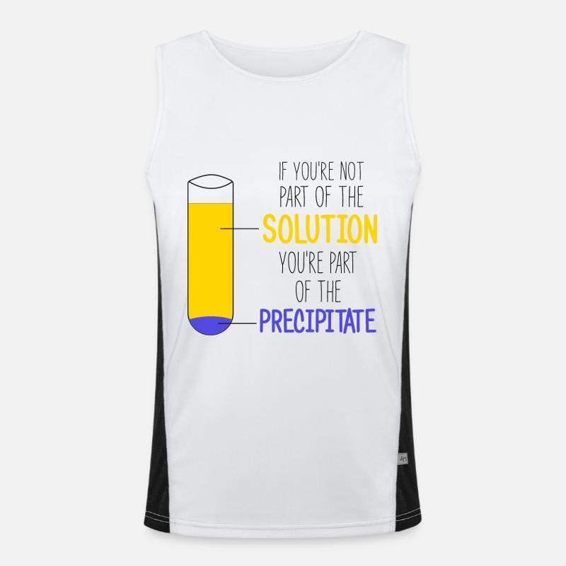 Si vous ne faites pas partie de la solution, Chemistry Meme Débardeur respirant contrasté Homme 