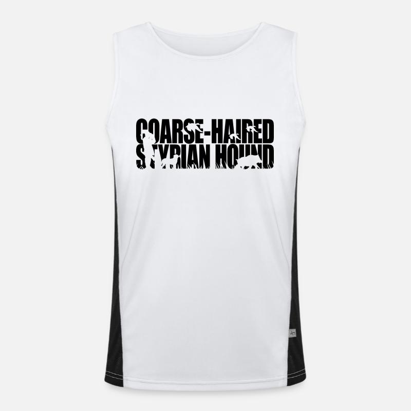 COARSE HAIRED STYRIAN HOUND Hunting Dogs Wilsigns Men's Functional Contrast Tank Top 