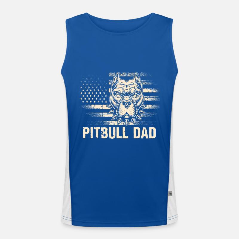 Papa Pitbull Débardeur respirant contrasté Homme 