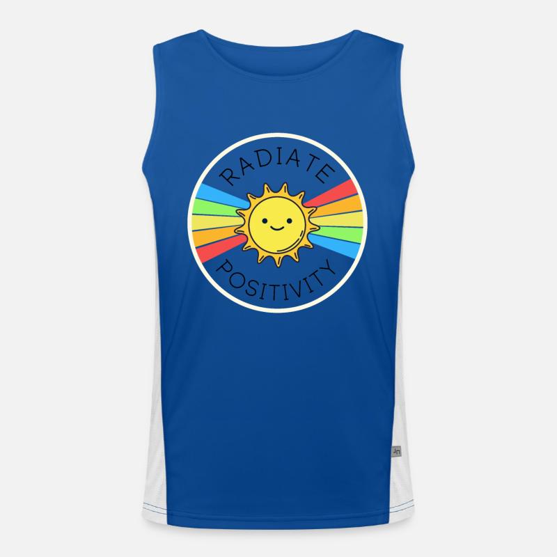 Rayonner de positivité Débardeur respirant contrasté Homme 