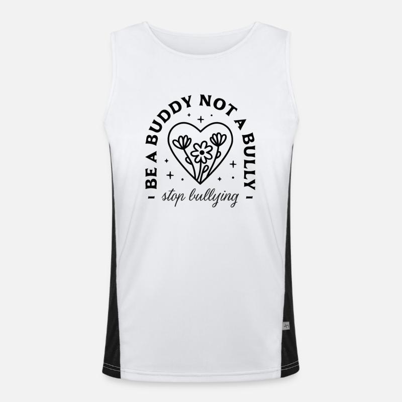 Kampf gegen Mobbing in der Schule Funktionelles Kontrast-Tank Top für Männer 
