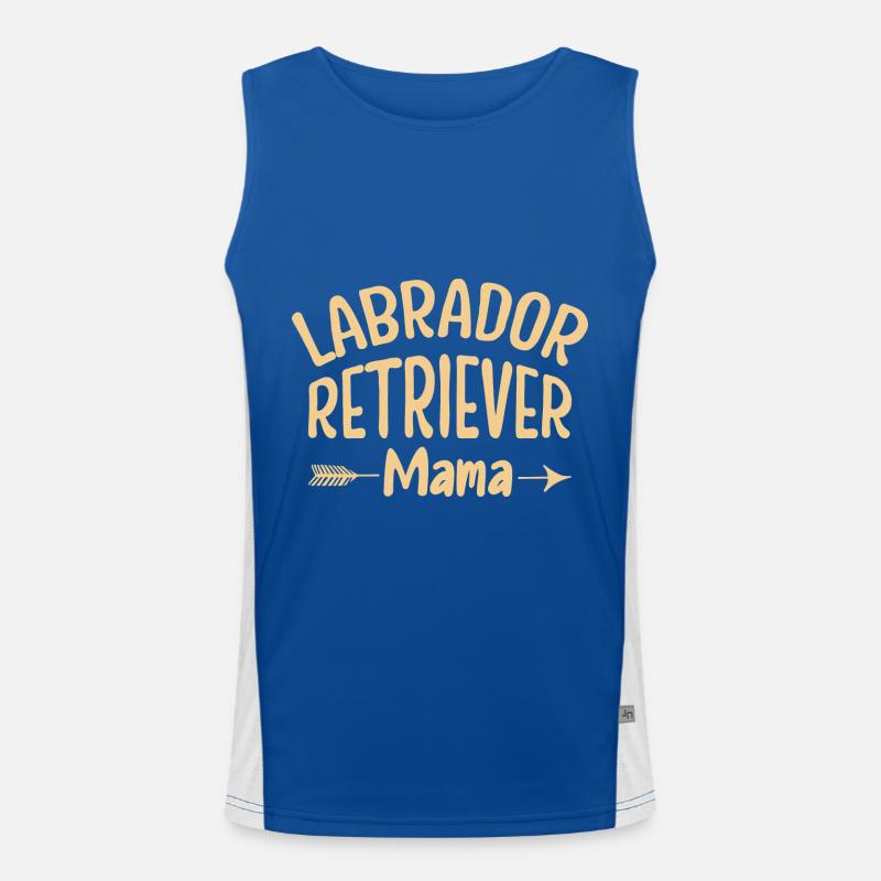 Labrador Retriever Mama Men's Functional Contrast Tank Top 