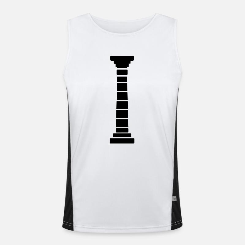 Greek Column Men's Functional Contrast Tank Top 