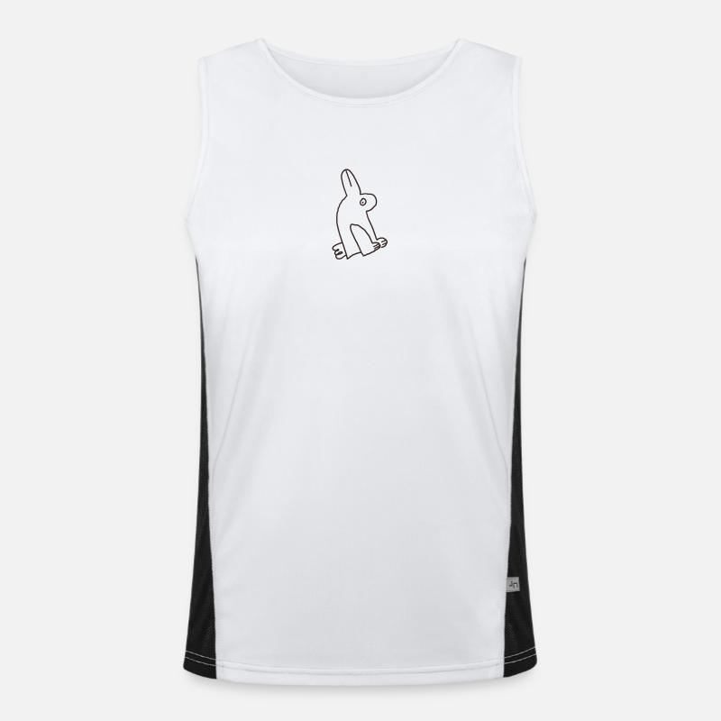 duckrabbit Funktionelles Kontrast-Tank Top für Männer 
