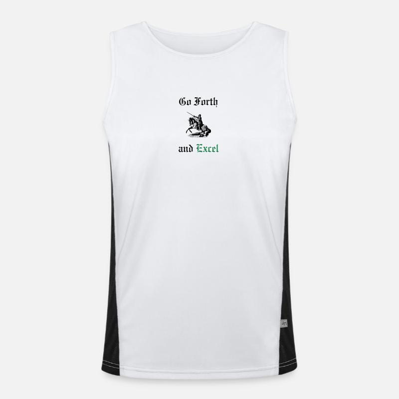 Go Forth and Excel Men's Functional Contrast Tank Top 