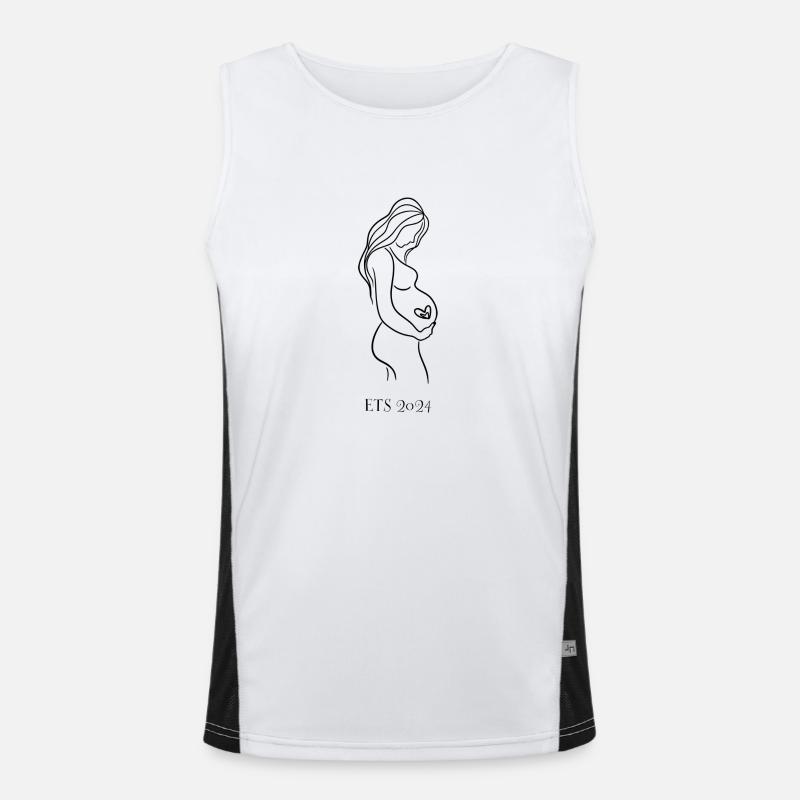 Grossesse Débardeur respirant contrasté Homme 