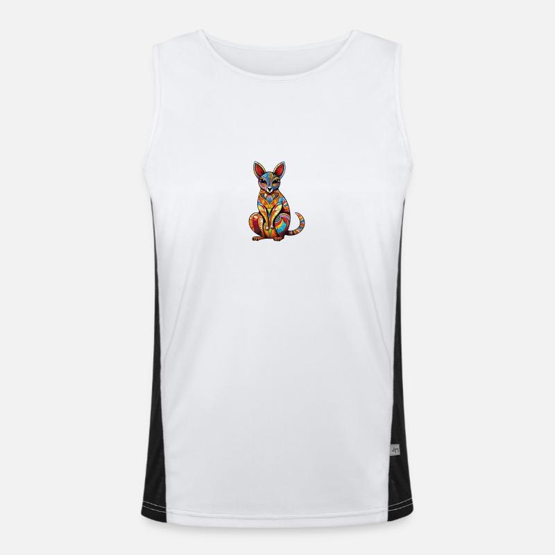 Australia - Dwarf Kangaroo Men's Functional Contrast Tank Top 