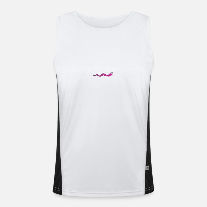 Regenwurm Funktionelles Kontrast-Tank Top für Männer 