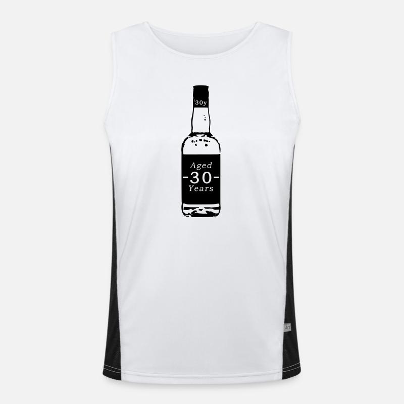 30 years - whiskey Men's Functional Contrast Tank Top 