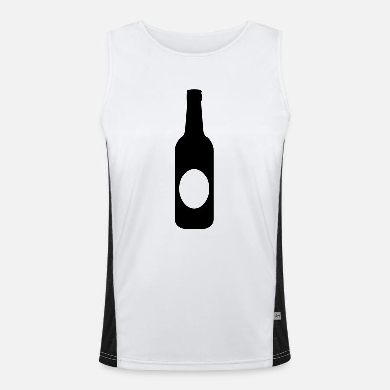 Bierflasche Funktionelles Kontrast-Tank Top für Männer 