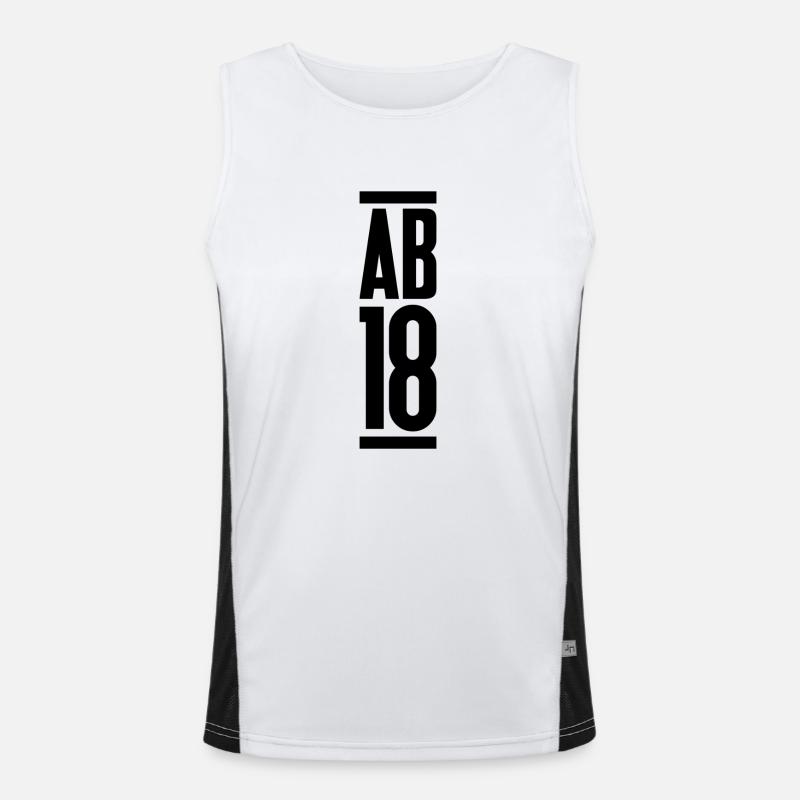 Ab 18 Funktionelles Kontrast-Tank Top für Männer 