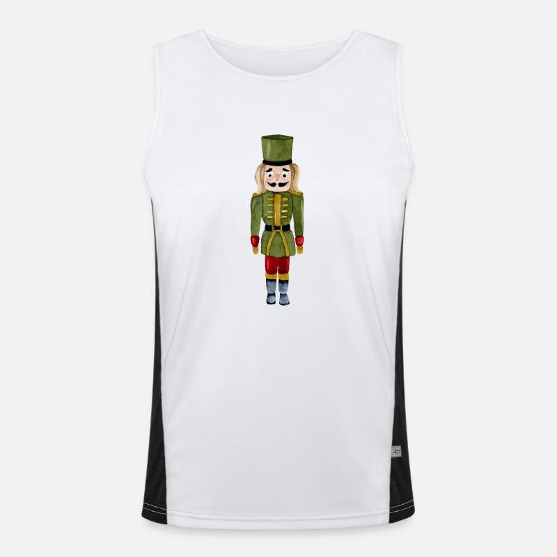 Nussknacker Weihnachten Christmas Geschenk Funktionelles Kontrast-Tank Top für Männer 