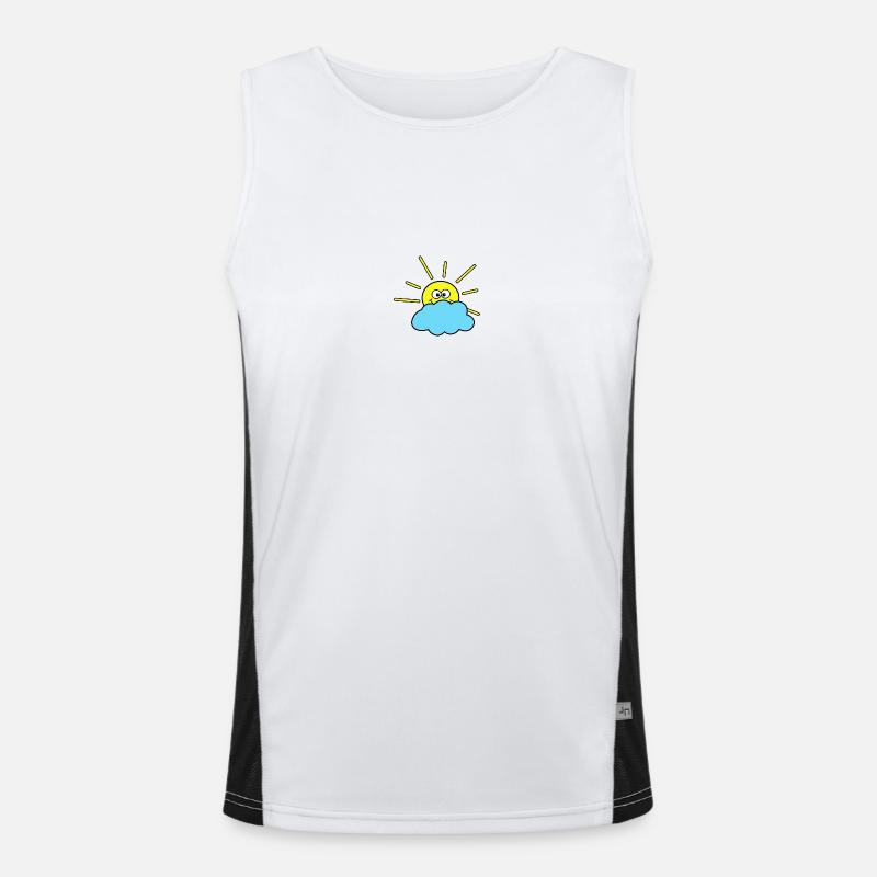 Sonne Funktionelles Kontrast-Tank Top für Männer 