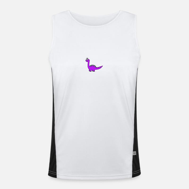 Dinosaurier Funktionelles Kontrast-Tank Top für Männer 