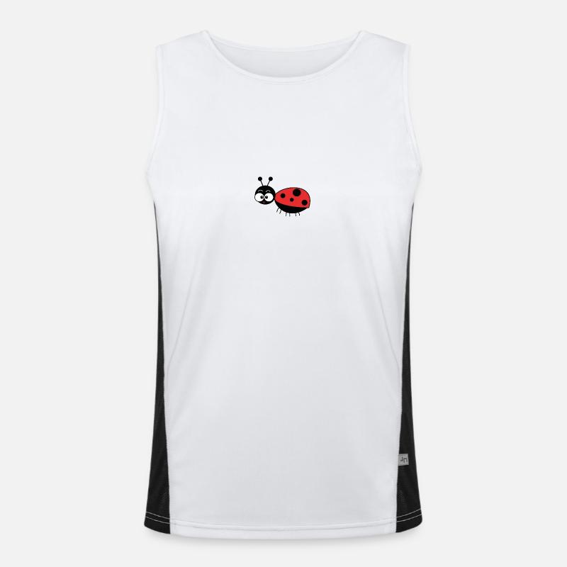 Marienkäfer Funktionelles Kontrast-Tank Top für Männer 